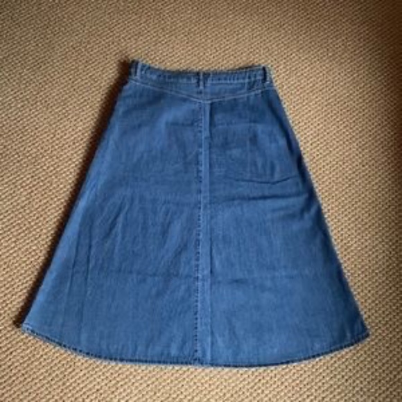 EUC Forever 21 Denim Midi Skirt, 31 - Picture 2 of 4